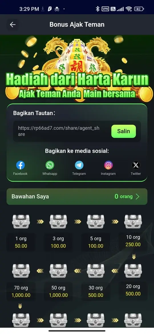 RP66 program referral ajak teman dengan hadiah bertingkat